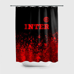 Шторка для душа Inter - red gradient посередине, цвет: 3D-принт