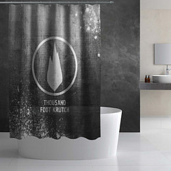 Шторка для душа Thousand Foot Krutch - grey gradient, цвет: 3D-принт — фото 2