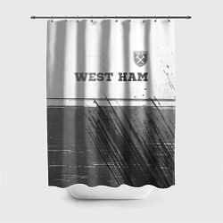 Шторка для душа West Ham - white gradient посередине, цвет: 3D-принт
