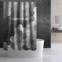 Шторка для душа Elden Ring - grey gradient посередине, цвет: 3D-принт — фото 2