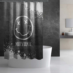 Шторка для душа Nirvana - grey gradient, цвет: 3D-принт — фото 2