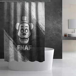 Шторка для душа FNAF - grey gradient, цвет: 3D-принт — фото 2