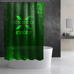 Шторка для душа Exeed - green gradient, цвет: 3D-принт — фото 2