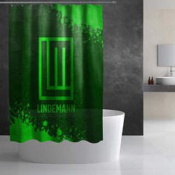 Шторка для душа Lindemann - green gradient, цвет: 3D-принт — фото 2
