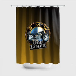 Шторка для душа Ретро мотоцикл BMW, цвет: 3D-принт