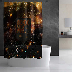 Шторка для душа ACDC в стиле нашивки, цвет: 3D-принт — фото 2