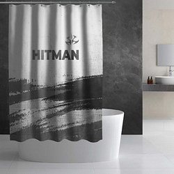 Шторка для душа Hitman - white gradient посередине, цвет: 3D-принт — фото 2