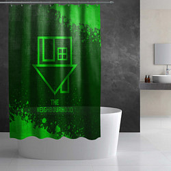 Шторка для душа The Neighbourhood - green gradient, цвет: 3D-принт — фото 2