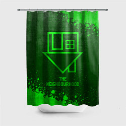 Шторка для душа The Neighbourhood - green gradient, цвет: 3D-принт