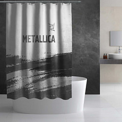 Шторка для душа Metallica - white gradient посередине, цвет: 3D-принт — фото 2