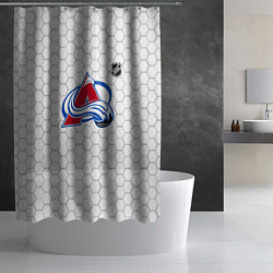 Шторка для душа Колорадо Эвеланш - белые соты, цвет: 3D-принт — фото 2