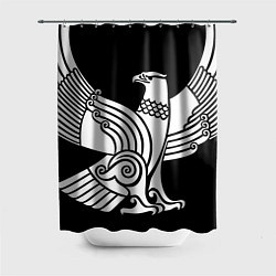 Шторка для душа Дагестанский орел, цвет: 3D-принт