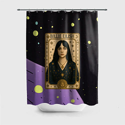 Шторка для душа Билли Айлиш в стиле Таро, цвет: 3D-принт