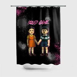 Шторка для душа Squid game 3 season, цвет: 3D-принт