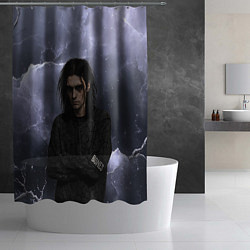 Шторка для душа Bones в образе психа, цвет: 3D-принт — фото 2