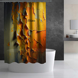 Шторка для душа Peeling plaster - Milano, цвет: 3D-принт — фото 2