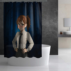 Шторка для душа Сиратори Айра школьница, цвет: 3D-принт — фото 2