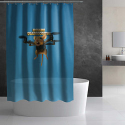 Шторка для душа Mousini Quadrocoptini мем, цвет: 3D-принт — фото 2