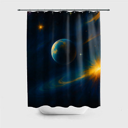 Шторка для душа Пространство Вселенной, цвет: 3D-принт