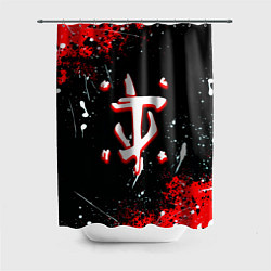 Шторка для душа Doom краски абстракция, цвет: 3D-принт