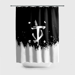 Шторка для душа Doom winter wild, цвет: 3D-принт