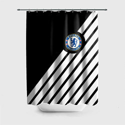 Шторка для душа Chelsea geometry sport, цвет: 3D-принт