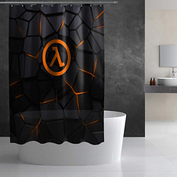 Шторка для душа Half Life - armor, цвет: 3D-принт — фото 2