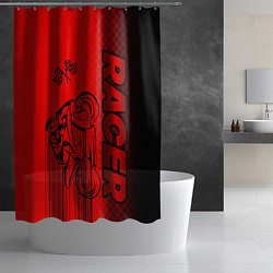 Шторка для душа Гонщик, цвет: 3D-принт — фото 2