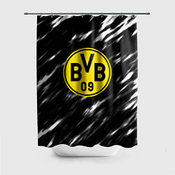 Шторка для душа Borussia штрихи красок текстура, цвет: 3D-принт