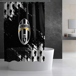 Шторка для душа Ювентус пипл краски, цвет: 3D-принт — фото 2