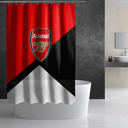 Шторка для душа Arsenal geometry sport, цвет: 3D-принт — фото 2