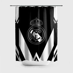 Шторка для душа Real Madrid геометрия спорт, цвет: 3D-принт