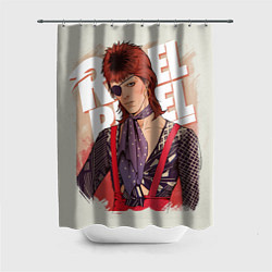 Шторка для душа David Bowie Rebel Rebel, цвет: 3D-принт