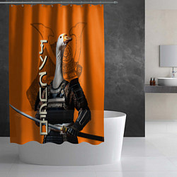 Шторка для душа Гусидо - путь гуся, цвет: 3D-принт — фото 2