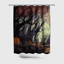 Шторка для душа Призрачный лес, цвет: 3D-принт