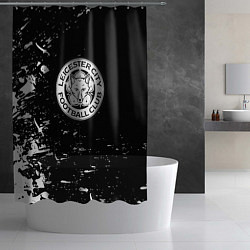 Шторка для душа Лестер сити краски белые, цвет: 3D-принт — фото 2