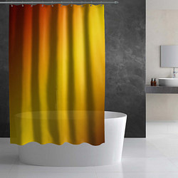 Шторка для душа Color yellow red gradient, цвет: 3D-принт — фото 2