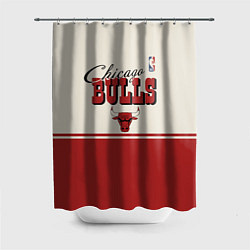 Шторка для душа NBA Chicago Bulls vintage, цвет: 3D-принт