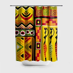 Шторка для душа Африка, цвет: 3D-принт