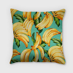 Подушка квадратная Банан, цвет: 3D-принт