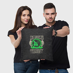 Подушка квадратная Team t-shirt 19, цвет: 3D-принт — фото 2