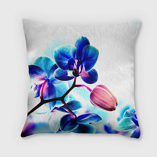 Подушка квадратная Фиолетовая орхидея / 3D-принт – фото 2