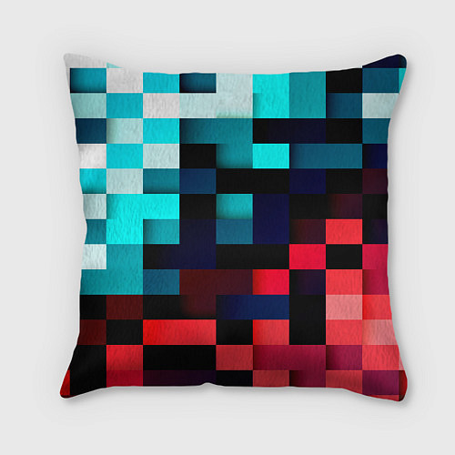 Подушка квадратная Pixel Color / 3D-принт – фото 2