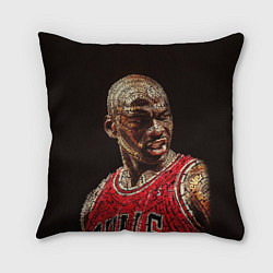 Подушка квадратная Michael Jordan, цвет: 3D-принт
