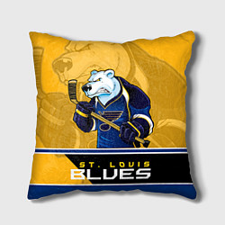 Подушка квадратная St. Louis Blues цвета 3D-принт — фото 1