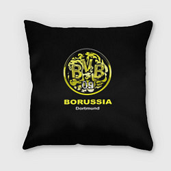 Подушка квадратная Borussia Dortmund, цвет: 3D-принт