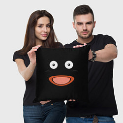 Подушка квадратная Mr Popo Face, цвет: 3D-принт — фото 2