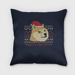Подушка квадратная Doge Such Christmas, цвет: 3D-принт