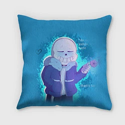 Подушка квадратная Winter Sans, цвет: 3D-принт