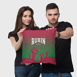 Подушка квадратная Rubin Kazan, цвет: 3D-принт — фото 2
